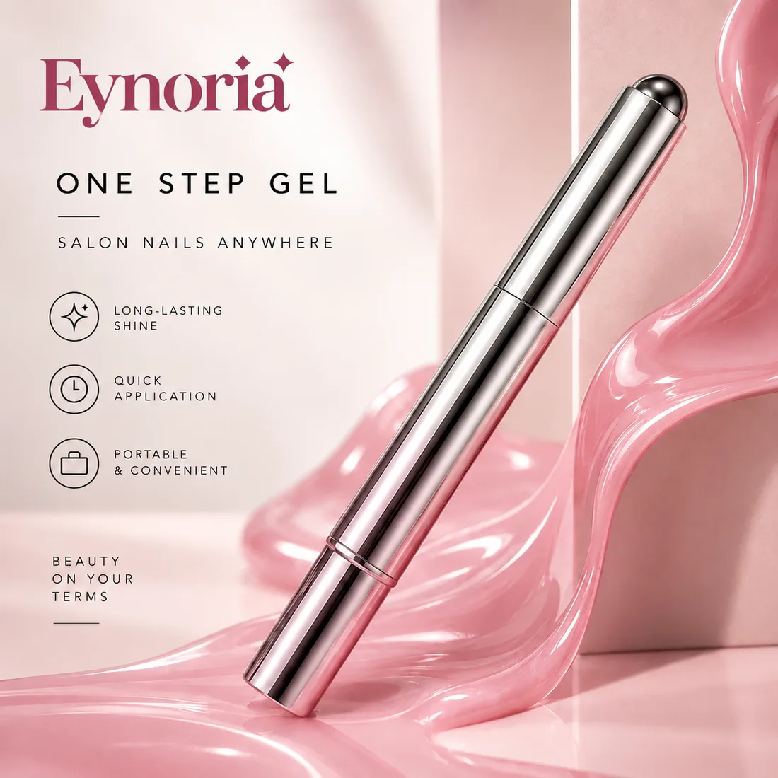 Eynoria 7-in-1 magnetic cat eye nail gel pen with seven shades